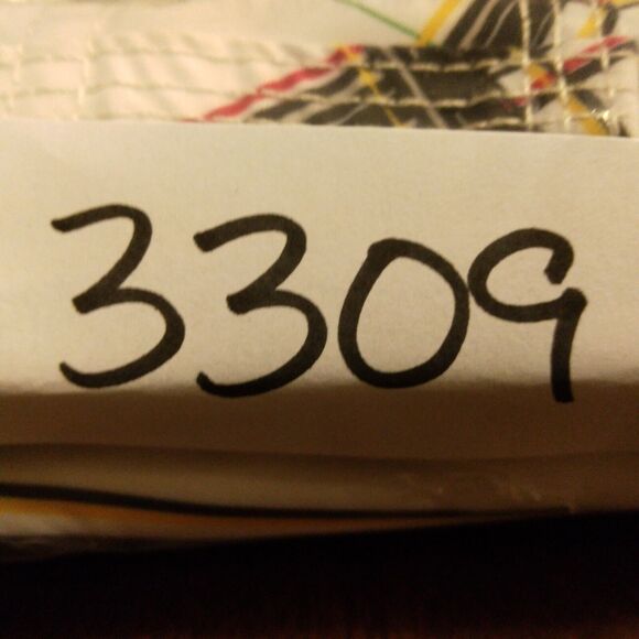 Hurley board shorts mens 31 white plaid cargo swim trunks drawstring surf - Picture 11 of 11